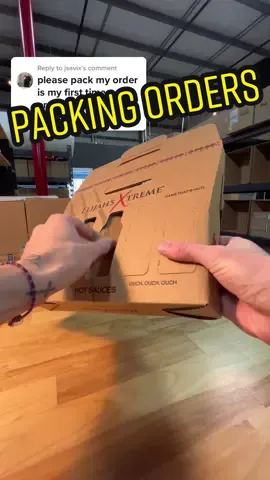 Replying to @jsavix packing your hot sauce order 🌶️ #elijahsxtreme #packingorders #SmallBusiness #behindthescenes 