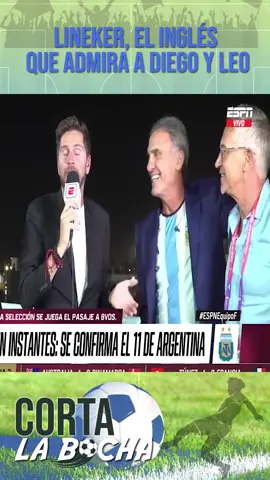 Lineker, admirador de Maradona y Messi #Garylineker #oscarruggeri #Messi #Maradona #qatar2022