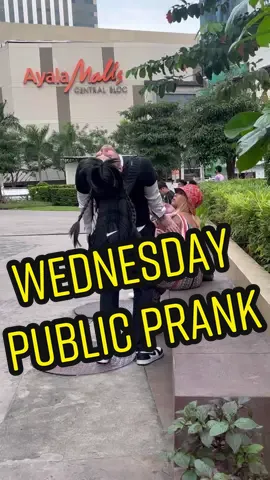 Wednesday prank in public.