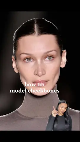 how to: model cheekbones contour 🤍#modelmakeup #contourhack  #contourtutorial #cheekbones #modelcheekbones #bellahadid 