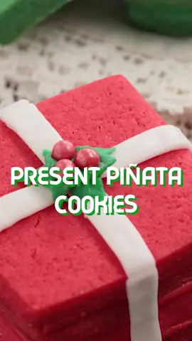 Welcome to 12 Days of Cookies! Day 3 we are making Present Surprise Cookies! 🎁 #food #cooking #learn #chef #baking #christmas #Recipe #christmastiktok #christmasrecipe 