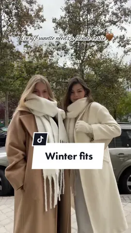 Love youu #fashion #styleinspo #monochromaticoutfit #neutralstyle #winteroutfit #classystyle #OOTD #winterfashion #peacoats #everybrunetteneedsablonde 