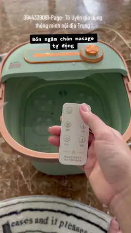 Bồn ngâm chân masaage có chế độ masage tự động và tự động tạo nước nóng cho bạn ngâm chân rất thoải mái và dễ ngủ giúp bạn thư giãn sau 1 ngày đi làm vất vả mùa đông này là phải có 1 chiếc bồn ngâm chân này nha khách ơi,có thể gấp gọn lại k tốn diện tích ạ zalo-0944339081-page-Tố Uyên gia dụng thông minh nội địa Trung