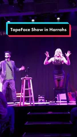 @thea.sweder got called on stage at the @Tape Face show in Las Vegas 😂 #vegasshow #funny #lol 