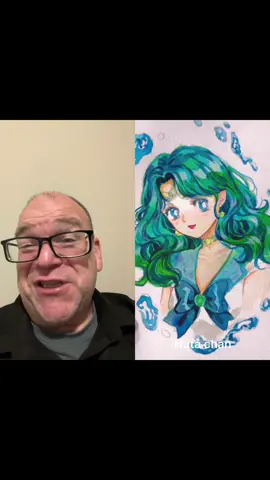 #duet with @hutachan_96 working, wet on wet in anime style. #Art #artist #artwork #watercolor, #painting #paper #water, tension, #water #wonderwoman #SailorMoon. #sailormoon 