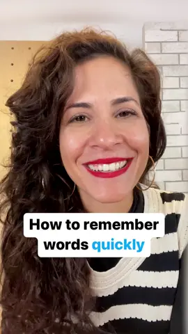 How to remember words quickly