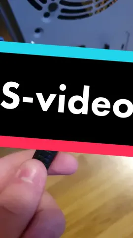 now mostly obsolete thanks to hdmi #fyp #fy #foryou #foryoupage #tiktokusa #tiktok_usa #Tech #techtok #oldtech #svideo 