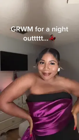 my hair frizzed up after this but at least my @renttherunway dress was amazing 🙉 #blackgirlluxury #blackgirlmakeuptutorial #MakeupRoutine #grwm #outfitinspo #holidayparty #holidayoutfitideas #renttherunway #blackgirltiktok #OOTD #ootdfashion 