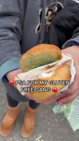 This is the first time I’ve seen gluten free bread at Subway and I really hope it expands to all locations.  Clutch option for road trips. Just make sure to ask them to use untouched ingredients from the back if you have celiac.  #glutenfreegang @Subway 