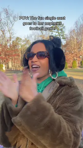 The loudest one there ALWAYS #tia #aunt #football 