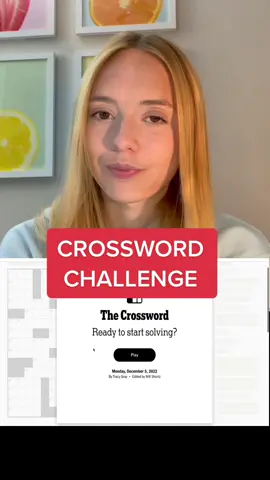 Crosswords were my first love before Wordle #crossword #puzzle #nyt #newyorktimes #gaming #gamer #solve #challenge #quiz #trivia #wordle 