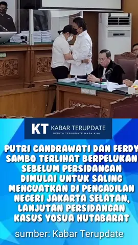 Putri candrawati dan Ferdy Sambo terlihat berpelukan sebelum persidangan dimulai untuk saling menguatkan di pengadilan negeri jakarta selatan, lanjutan persidangan kasus yosua hutabarat #ferdysambo #PutriCandrawati #News #brigadirJ #Sambo #ferdysambo #viralditiktok2022 #sambotersangka #viraltiktok #viral #info #fyp 