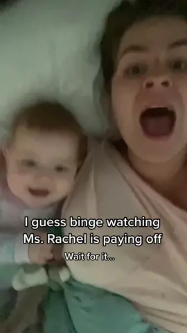 Thank you @Ms Rachel !!! After months of saying Dada… my girls finally said MAMA #fyp #MAMA #viral #momanddaughter 