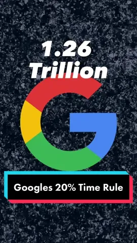 Googles 20% time rule helped create $1.26 Trillion value. #innovation #google 