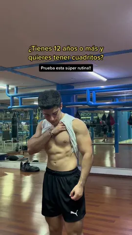 ¿Tienes 12 años o más y quieres tener cuadritos? // Prueba esta súper rutina + buena alimentación 🏋🏻‍♂️🍎 // ig: frankfitness24 // #GymTok #ejercicio #absworkout #parati #foryou #fyp 