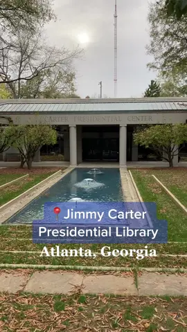 How many times have those of us living in Atlanta driven right by this exit heading to Inman Park, Edgewood or another destination downtown?! Finally stopped to tour the Jimmy Carter Presidential library. If you like museums or are a history nerd like me you will enjoy it. They also have koi ponds and gardens in the back for a more secluded view of some of the cities tallest buildings and a restaurant on site.   #exploregeorgia #chooseatl #atlanta #thingstodoinatlanta #presidentiallibrary #jimmycarter #atlantahistory 