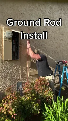 #groundrod #install #residential #electric #cooltool #jackhammer #driver #electrician #electriciansoftiktok #foryou @milwaukeetool @kleintools #stepbystep 