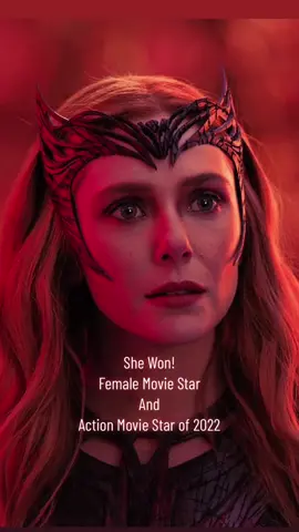 She deserved this! #peoplechoiceawards2022 #scarletwitch  #elizabetholsen 