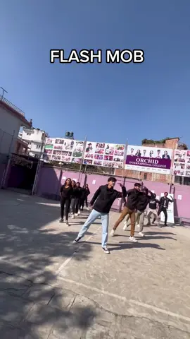 Students of Orchid International College performing a FlashMob during the 16 Days of Activism to unite the world to raise awareness about gender-based violence and challenge discriminatory attitudes toward women travel, a #flashmob  was organized by @get_nepal #foryoupage #orchidinternationalcollege #college #flashmobdance #fyp 
