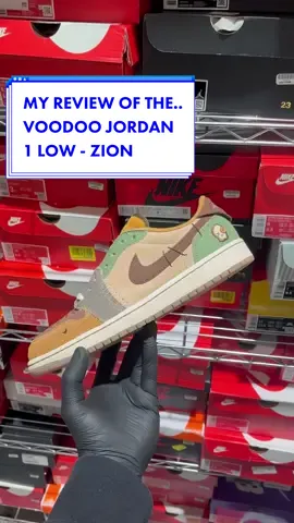 MY REVIEW OF THE VOODOO JORDAN  1 LOW - ZION #fyp #sneakersaddict #sneakerhead #unboxing #review #sneakercollection #jordans #jordan1 #jordan1low 