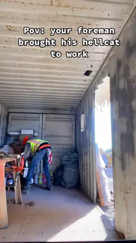 you know I got too hype my manz up ##fyp##bluecollar##construction##hellcat