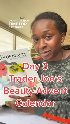 Day 3 of our favorite #TraderJoes beauty advent calendar 🎄 #traderjoesfinds #traderjoesbeauty #beautyadventcalendar #blackgirltiktok #chicagotiktok 
