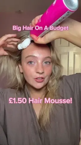 Big Hair On A Budget! With @bootsuk All these products can be purchased at Boots! 👇🏼Boots Everyday Curly Hair Mousse £1.50Boots Natural Hold Hairspray £1.50 Boots Blossom Dry Shampoo £1.50 #AD #hairtok #hairtiktok #budgetbeauty #budgethairhacks #affordablehaircare #hairhacks #hairhacks101 #hairmousse  #voluminoushair #90shair #hairvolumehack #bighair #volumehair #volumehairhacks