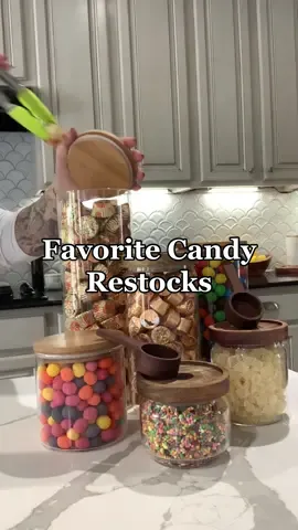 Some of our favorite restocks this year 🤤 #asmr #satisfying #asmrsounds #fyp #motivation #restock #restockasmr #organizedhome #refill #organize #restockwithme #candy #candyjars #pantryorganization #compilation #bestof 