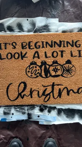 I made a customized doormat!!! 