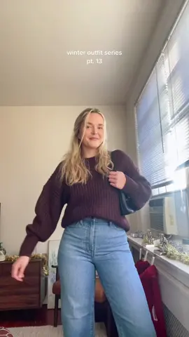 Winter outfit series pt. 13 🤎 I may need these jeans in every wash #outfitseries #winteroutfit #winteroutfitideas #winteroutfitinspo #outfitinspo #coldweatheroutfits #winterfashion #dailyoutfitinspo #stylingoutfits #fallstylingvideos #winterstyling #winterstyle #madewelljeans #widelegjeans  