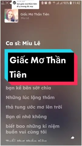 Trả lời @h.anh.29_09_2007 Giấc Mơ Thần Tiên #giacmothantien #miule #nhachay #music #lyrics #tamtrang #thumaik02 