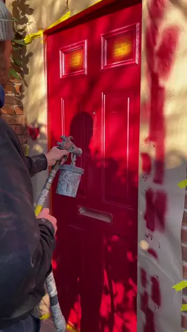 Christmas door #christmas #upvcspraying #doorspraying