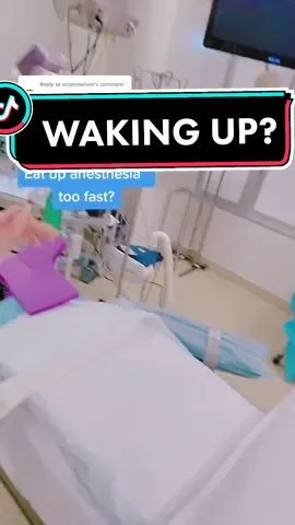 Replying to @scrymeariver have I seen waking up? #anesthesia #surgery #doctor