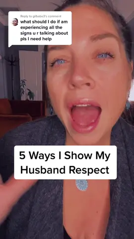 Replying to @gilbabe3 These are the top 5 ways I show my husband respect. #respectyourhusband #respectyourhusbands #respectinrelationships #marriagetransformation #transformyourmarriage #marriagecoach #marriagecoaching #marriagehelponline #marriagementors #marriagementor #marriageexperts #advancedmarriagetips #consciousmarriage #consciouscouple #consciouscouples #consciouscouplescoaching #marriagewisdom #spiritualmarriage #marriagehelp #strongmarriages #strongmarriage 