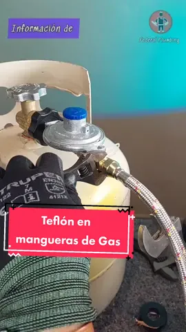 Utilizas teflón para tus mangueras de gas? / No lo hagas de esta forma 🚫🔥🔧 #sabíasque #plomeria #federalplumbing #gas #manguera #tutorial #tips 