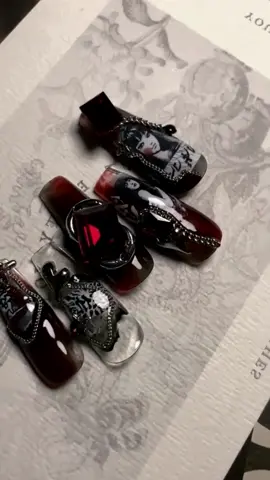 Tomie nail art#manicure💅 #nailart #naildesigns #wearingarmor #tomie 