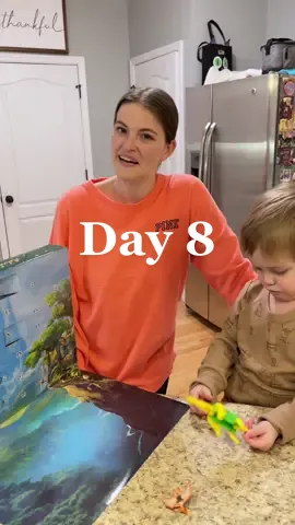 Sis wanted to join today 🤍 #adventcalendar #toddleradventcalander #kidsadventcalendar #dinosauradventcalender #dinoadventcalendar #MomsofTikTok #MomsofTikTok #momcontent #relatablemom #workingmom #adventcalendar2022 #adventcalendarunboxing 