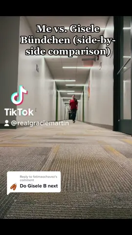 Replying to @fatimaochavez Me or Gisele???#fyp#foryou#xyzcba#model#modeltok#SuperModel#modeling#Runway#runwaywalk#catwalk#catwalkchallenge#wlyg#scoutme#GiseleBündchen#GracieMartin  
