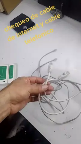Como chequear el cable de internet y el cable telefonico