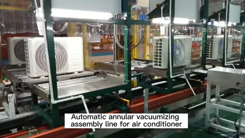 Production of air conditioning factory automation line#assemblyline #productionline #factory #conveyer 