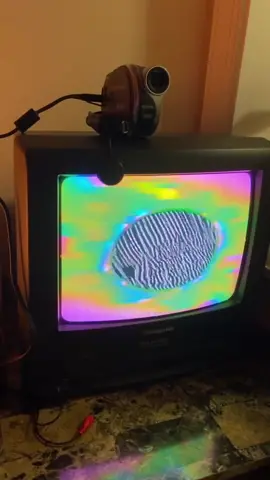 burning a hole in my tv #crt #glitchart #trippy #videoart #vhsaesthetic #y2k 