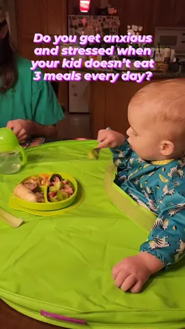 Well Mama, save this reel so you know that for the majority of human history, people ate one or two meals per day. It was only by the late 18th century that people started eating 3 meals. Why is that important Mama? Because your kid is following THEIR body and hunger cues.   If you are stressed about them eating, you will be more likely to try to offer them something different in order for them to eat. Those foods are normally full of refined sugars and very little nutrition. Which creates an addiction loop: they want more of those foods INSTEAD: Trust they will eat when they are hungry, focus on fruits, veggies, meats, nuts and seeds (AS long as your baby is following their growth curve they are eating enough Mama!)   If you push them to eat, offer other foods and find ways for them to eat even when they clearly are not hungry, you are teaching them to ignore their body signals and overrun what their body is telling them, which will lead into overeating, and an un-healthy relationship with food later in life INSTEAD: Reinforce in them that they always can and should listen to their body and their inner wisdom   SO next time your kid doesn’t want to eat a meal with you, instead of getting stressed, smile and know that you are doing a GREAT JOB by honoring their little bodies messages!   #newmother #momguilt #realmoms #simplymamahood #lifeasmama #momstruggles #mommyproblems #realmotherhood #momlifebelike  #toddlermom #toddlerlife  #toddlersoftiktok  #toddlermomlife