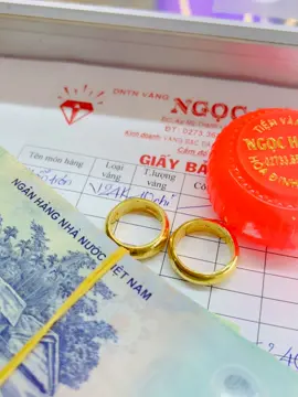 Chốt nhanh gọn lẹ 1lượng cho khách yêu nhà mình #vàng24k #vang9999 #tiemvangngochung #nhẫntrơn #nhẫn #nhẫn24k #xuhuongtiktok #fyp #xh #63tiengiang #miềntây 