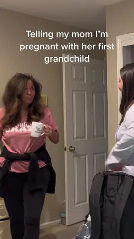 I’m 17 weeks and she’s still crying. ❤️😂 #pregnant #pregnancyannouncement #firstgrandbaby #grandma #happytears 