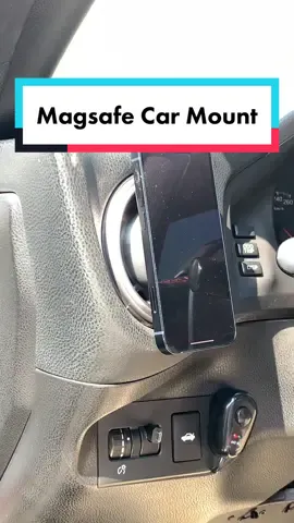 I designed and 3D printed car phone mount specifically for the iPhone Magsafe wireless charger #3dprinting #magsafe #phonemount 