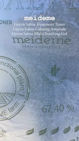 #gifted by @meideme_global @meideme_farmcosmetics @beautybridge @MEIDEME   Hello friends, today is an exciting day for me to introduce you to one of my newly discovered skincare brand from the heavenly natural environment of a farm on the Byeonsan peninsula in South Korea, where herbal and medicinal plants are grown from healthy seeds and soil from which extracts are derived and incorporated into the MEIDEME brand of skincare products. Through clinical trials and research, these extracts are carefully processed to persevere the purest active ingredients of the raw materials and have been proven effective for skin improvement and soothing effects.  Green Salvia’s main ingredient, Salvia Plebeia, is called ‘natural antibiotics’ and treats various skin diseases and atopic dermatitis. It is a plant that has a strong vitality that survives the winter and grows in the snow and is widely used in traditional Chinese medicine to treat cough, phlegm and inflammation such as asthma because of the antioxidants on its leaves. This line of MEIDEME skincare products consists of Green Salvia Calming Ampoule, Green Salvia Multi Soothing Gel and Green Salvia Treatment Toner. They all have lightweight, fast-absorbing textures that soothe the skin and relieves irritation leaving fresh, comfortable feeling.  Thank you @pickycreator for such amazing opportunity to try these absolutely beautiful brand! I really enjoyed the simplicity and Eco-Friendly packaging as well the effectiveness of these products in order to keep my skin calm, nourish and healthy.  🛒 https://bit.ly/3Ymi4XE  #cleanbeauty #acneskincare #kbeauty #sensitiveskin #soothingskincare #cosmetics #tiktokvideo #skincareroutine #skincareproducts #skincarecommunity #tiktolover #complimentary 