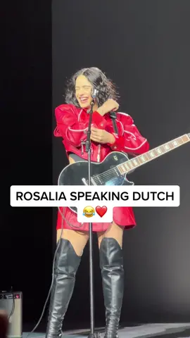 Rosalia speaking dutch at her motomami world tour in amsterdam 😂🔥❤️ #motomamitour #speakingdutch #amsterdam 