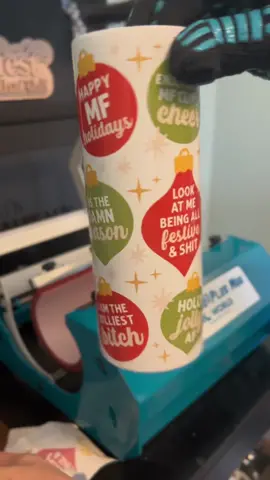 How fun are these tumblers?! Grab one (or two) for gifts and they will ship within 24 hours of your purchase 🎄✨ . . #christmasshopping #christmasmusthaves #christmastumbler #sublimationprinting #sublimationtips #GenshinImpact33 @Pro World @Sawgrass Ink 