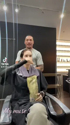 My muse! She stole my heart from day one! @neoitgirl  #Beauty #grace #beautifulenergy #mymuse #gorgeous #blowout #bombshellblowout #longhair #longlayers 