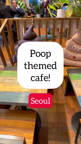 Poop themed cafe in Seoul, South Korea! This is Ddong Café in Insadong where you can drink coffee in miniature toilet shaped mugs and eat poo shaped desserts! A fun experience! #themedcafe #poocafe #poopcafe #poo #poop #cafe #restaurant #seoul #korean #asian #southkorea #southkorean #funnycafetiktok #quirkycafe #insadong #coffeeshop #toilet #toiletrestaurant #toiletcafe 